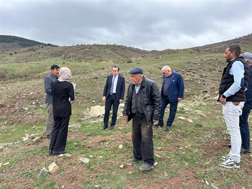 Kaymakamımız Sayın Ferhat Gür, Maruf Köyü’nde Ziyaret ve İncelemelerde Bulundu.